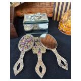 B2 - Madrid Travel Souvenir Lot - Gemstone Paintings, Indian Boxes & Decorative Trinkets