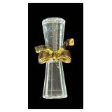 B2 - Swarovski Crystal Desk Set with Gold Accents - 5-Piece Glass Display Collection