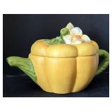 B2 - Ceramic Teapots - Six-Piece Hand-Painted Fruit & Flower Set