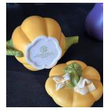 B2 - Ceramic Teapots - Six-Piece Hand-Painted Fruit & Flower Set