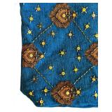 B1 - Boho Embroidered Handbags - Set of 3: Black Floral Vines, Blue Beaded, Black Quilted