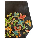 B1 - Boho Embroidered Handbags - Set of 3: Black Floral Vines, Blue Beaded, Black Quilted