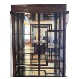 FLR - Vintage Chinese Dragon Carved Display Cabinet