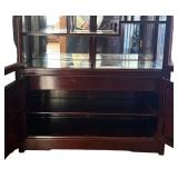 FLR - Vintage Chinese Dragon Carved Display Cabinet