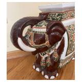 K - Elephant Ceramic Plant Stand / Garden Stool