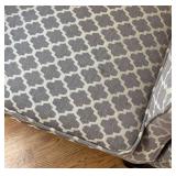 LR - Pier 1 Imports Armchairs with Grey Trellis Upholstery