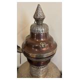 K - Vintage Copper & Silver Overlay Dragon Ewer