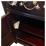 DR - Vintage Asian Fish Motif Rosewood with Mother of Pearl Inlay Credenza / Sideboard / Buffet Server