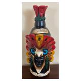 K - Teotihuacan Mexican Folk Art Bottle