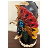 K - Teotihuacan Mexican Folk Art Bottle