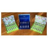 K - Portmeirion Botanic Garden Spoons & Spode Blue Italian Fork Set