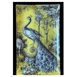 K - Fringe Studio Glass Peacock Platter