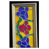 K - Stained Glass Style Floral Panels