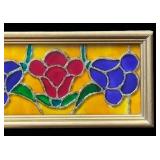 K - Stained Glass Style Floral Panels