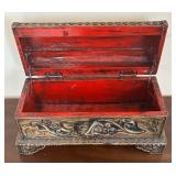 K - Vintage Balinese Wooden Dresser Top Box