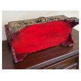 K - Vintage Balinese Wooden Dresser Top Box
