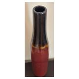 K - Glazed Black to Burgundy Ombre Vase