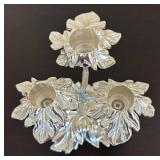 K - Crystal Style Candle Holders & Leaf-Candelabra