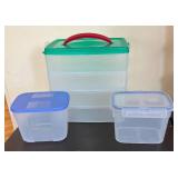 BR - Assorted Plastic Storage Containers Assorted Sizes