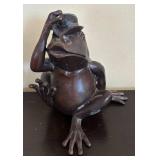 LR - Adorable Bronze Frog Figurines Set of 3
