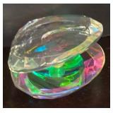 K - Oleg Cassini Crystal Oyster with Pearl Figurine