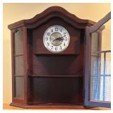 LR - Masterpiece Clock Cabinet / Wood Mantel Display Case