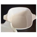 CorningWare Lidded Casseroles - Blue Floral Pattern