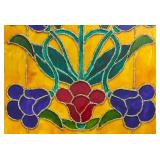 LR - Stained Glass Style Framed Decor
