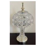 LR - Boudoir Crystal Lamp with Diamond Cut Shade