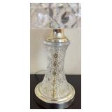LR - Boudoir Crystal Lamp with Diamond Cut Shade