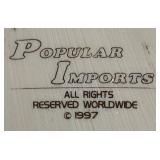 LR - Popular Imports Hummingbird Plate with Coordinating Flower Figurines