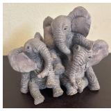 K -Three Decorative Elephant Figurines