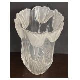 LR - Frosted Tulip Glass Vase