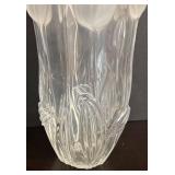 LR - Frosted Tulip Glass Vase