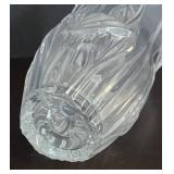 LR - Frosted Tulip Glass Vase