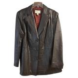 LR - Worthington Leather Coat Size 1X