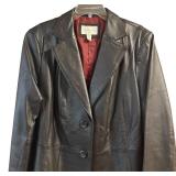 LR - Worthington Leather Coat Size 1X