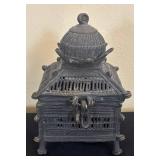 K - Vintage Dhokra Trinket Box and Small Trinket Box