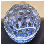 LR - Chinoiserie Floral Lidded Porcelain Potpurri Jars