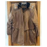 LR - Hudson Place Coat - Size Large - Brown Fur Hooded Coat
