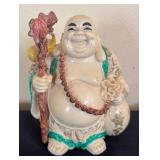 K - Laughing Buddha Figurine Mala & Staff