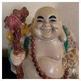 K - Laughing Buddha Figurine Mala & Staff
