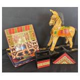 LR - Rocking Horse, Napkin Holder, Tabletops Plates and More