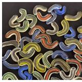 K - Art Glass Squiggles - Assorted Colors