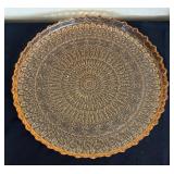 LR - Depression Glass Platter with Elephant-Leg Stand - Platter, Trinket Box, Wooden Whale Sculpture and More