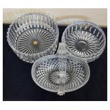 LR - Crystal and Glass Serving Bowls