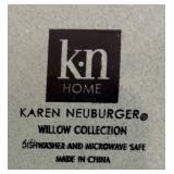 LR - Karen Neuburger Willow Collection Plates, Milk Glass Vases, Shimmering Serving Bowl and More