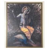 DR - Krishna and the Peacock Print