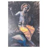 DR - Krishna and the Peacock Print