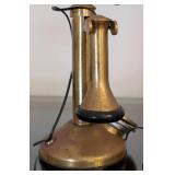 LR - GEC Made in England Brass Candlestick Telephone - 12-inch Tall - Not Functioning
